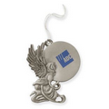 Kneeling Angel Pewter Finish Ornament